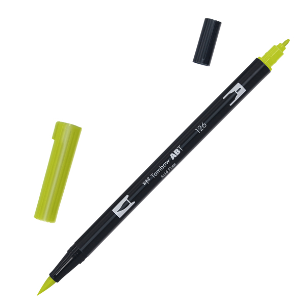  Pennarello Dual Brush 126 - light olive - Tombow 
