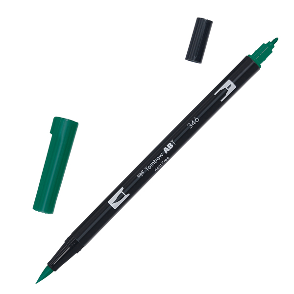  Pennarello Dual Brush 346 - sea green - Tombow 