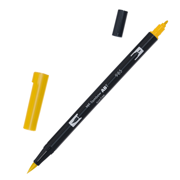  Pennarello Dual Brush 985 - chrome yellow - Tombow 