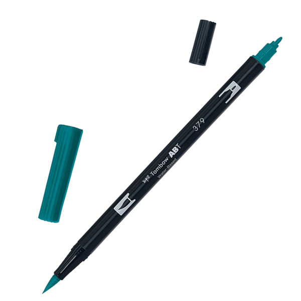 Pennarello Dual Brush 379 - jade green - Tombow 