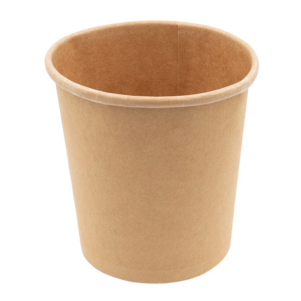  Bowl per zuppe monouso - 480 ml - cartoncino - avana - Signor Bio - conf. 25 pezzi 