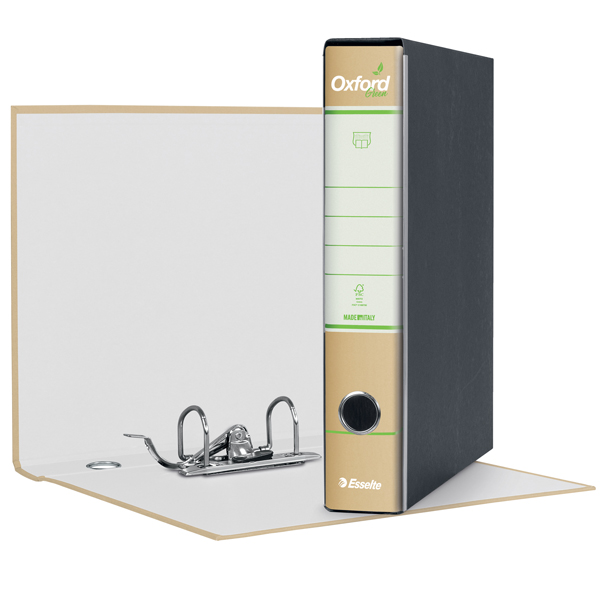  Registratore Oxford Green G82 - dorso 5 cm - commerciale 23 x 30 cm - avana - Esselte 