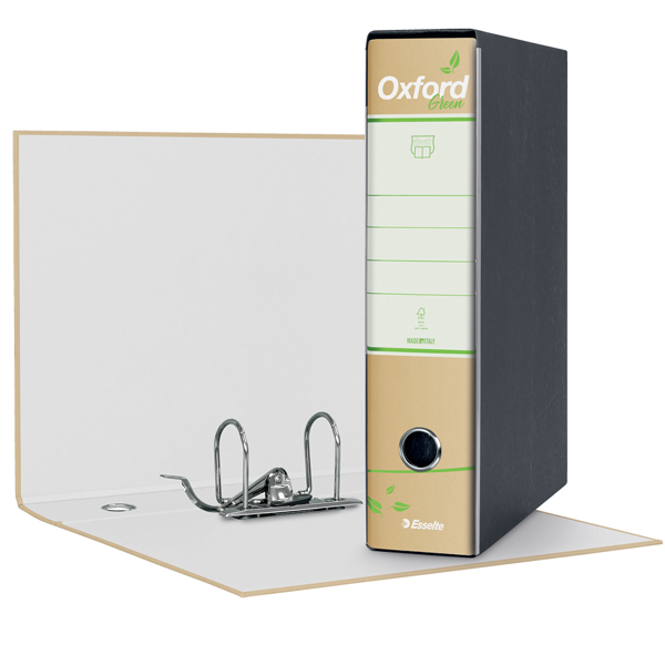  Registratore Oxford Green G85 - dorso 8 cm - protocollo 23 x 33 cm - avana - Esselte 