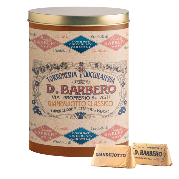  Gianduiotti - in scatola di metallo - gusto classico - 150 gr - Barbero 