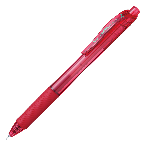  Roller a scatto Energel X BLN 104 - punta 0,4 mm - rosso - Pentel 