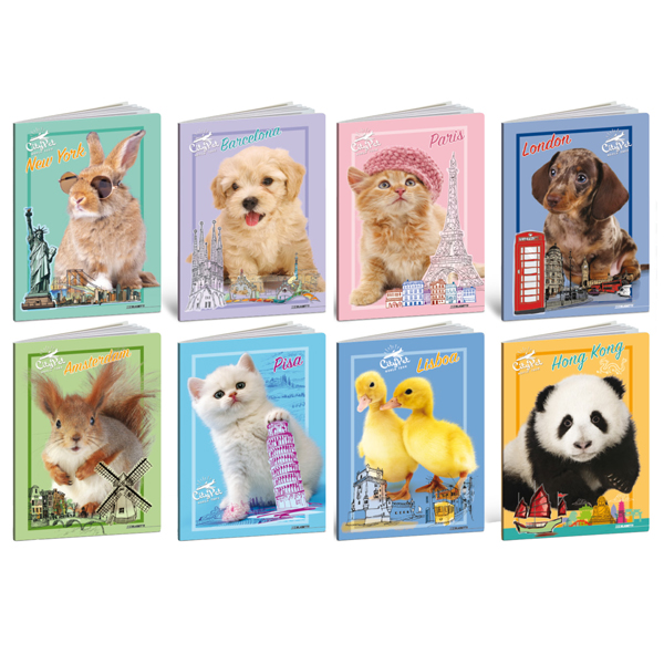  Maxiquaderno City Pet - A4 - 4 mm - 21 fogli - 80 gr - Blasetti 