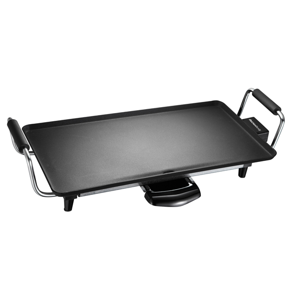  Piastra antiaderente Atena - 43 x 23 cm - 2000 W - nero - Melchioni family 