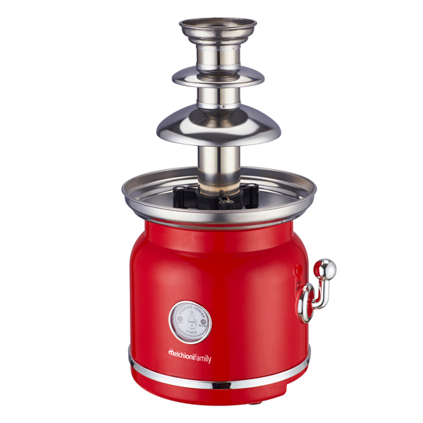  Fontana di cioccolato - 3 livelli - 90 W - rosso - Melchioni family 