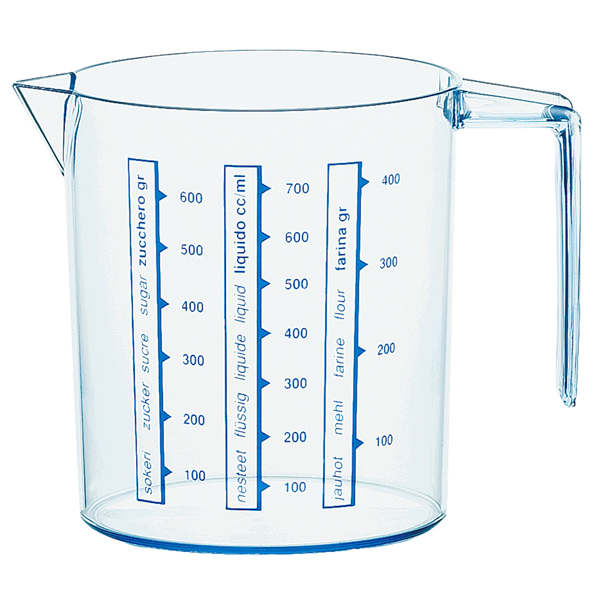  Brocca graduata - 0,75 L - trasparente 