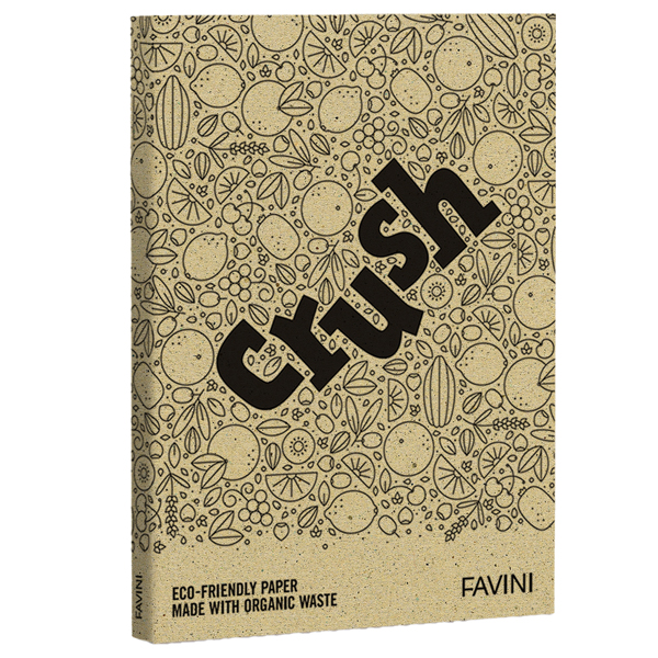  Carta Crush - A4 - 250 gr - oliva - Favini - conf. 50 fogli 