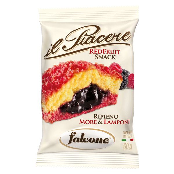  Il Piacere Red Fruit Snack - more e lampone - 60 gr - Falcone 