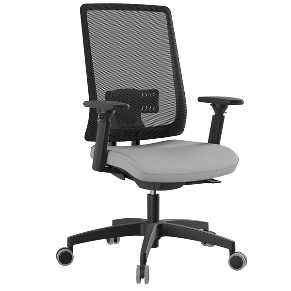  Poltrona semidirezionale X-Pro - c/ braccioli - grigio - Unisit 