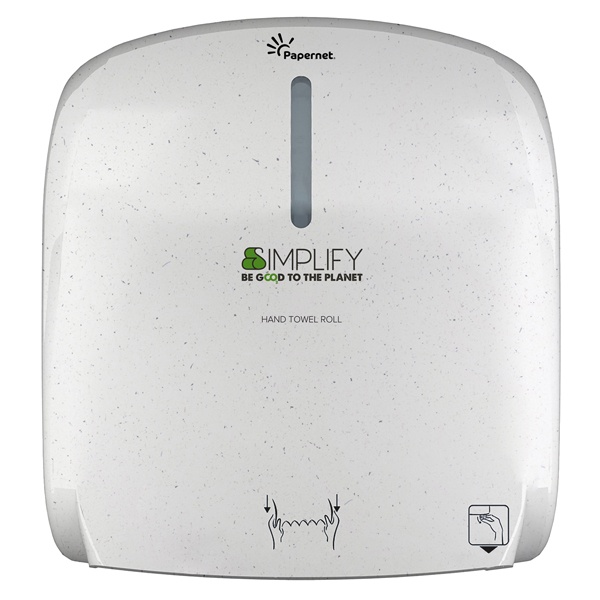  Distributore asciugamani piegati a Z/W Simplify - 29 x 10,8 x 33,6 cm - white wood - Papernet 