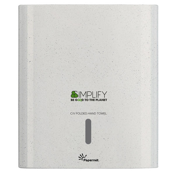  Distributore asciugamani piegati a C/V Simplify - 30 x 14,5 x 33,6 cm - white wood - Papernet 