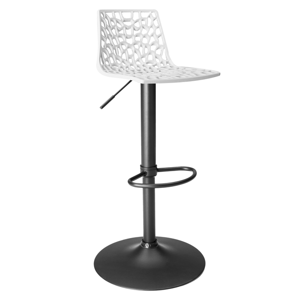  Sgabello Spider Gas - Nero opaco/bianco - Grandsoleil 