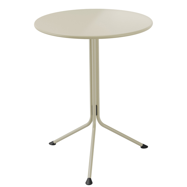  Tavolo basso ribaltabile tondo Lemon - 75 x 59 cm - avorio - Unisit 