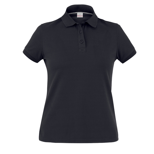  Polo Susan - da donna - manica corta - taglia L - nero - Giblor's 