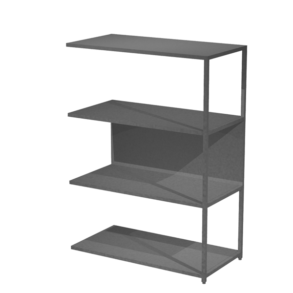  Modulo aggiuntivo per libreria Modular - 90 x 44 x 122 cm - struttura metal antracite - antracite 