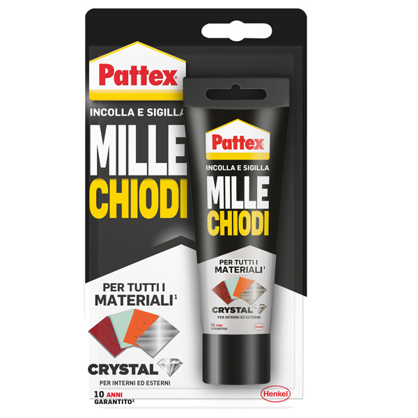  Colla Pattex Millechiodi Crystal - 90 gr - trasparente - Pattex 
