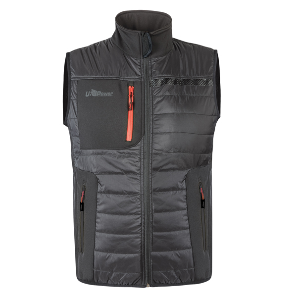  Gilet Wall - taglia M - PL - grigio/arancio - U-Power 