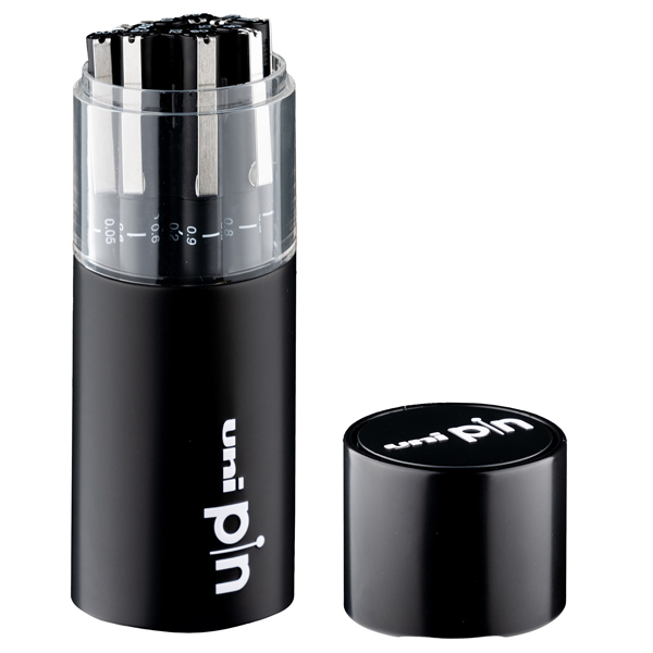  Pin fineliner - 11 gradazioni assortiti - nero - Uni Mitsubishi - gift box 11 pezzi 