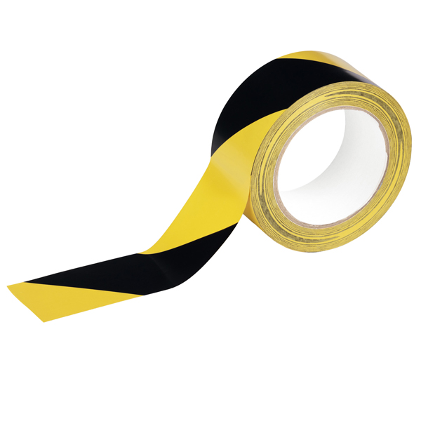  Nastro adesivo DURALINEBASIC 50/016 - removibile - 5 cm x 33 m - giallo/nero - Durable 