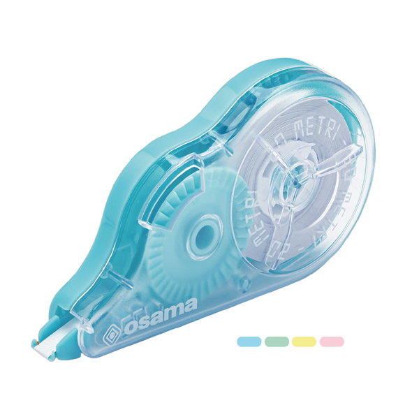  Correttore a nastro 20 Metri - 5 mm x 20 m - involucro colori assortiti pastello - Osama 