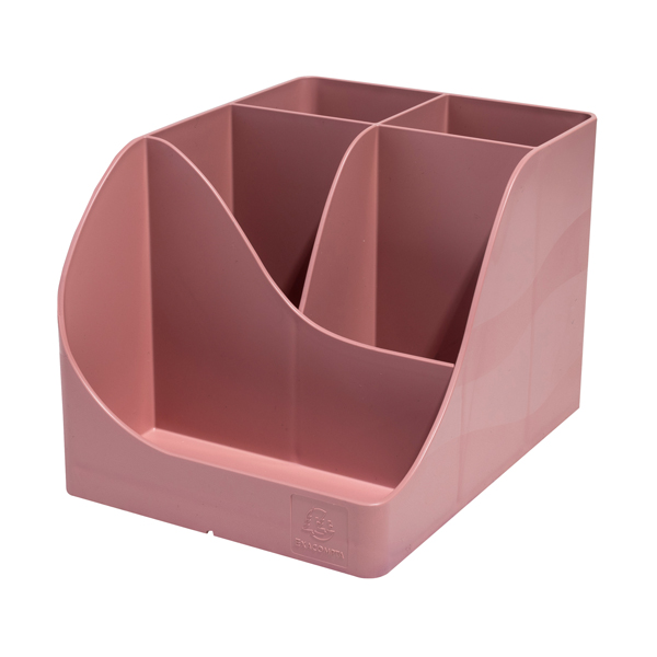  Portapenne Pen Wave Skandi - 15,5 x 11,9 x 10,9 cm - rosa antico - Exacompta 