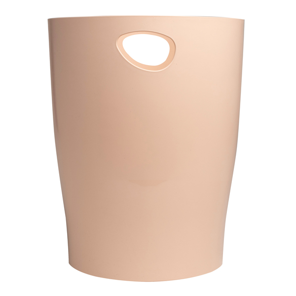  Cestino gettacarte Ecobin Skandi - altezza 33,5 cm - diametro 26 cm - 15 L - nude - Exacompta 