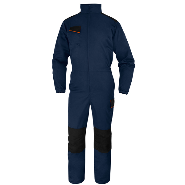  Tuta da lavoro M1CO2 - taglia XL - twill/poliestere/cotone - blu/arancio - Deltaplus 