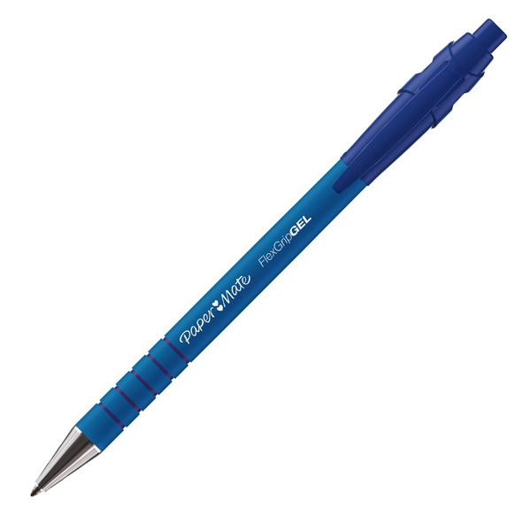  Penna a sfera a scatto Flexgrip Gel - punta 0,7 mm - blu - Papermate 