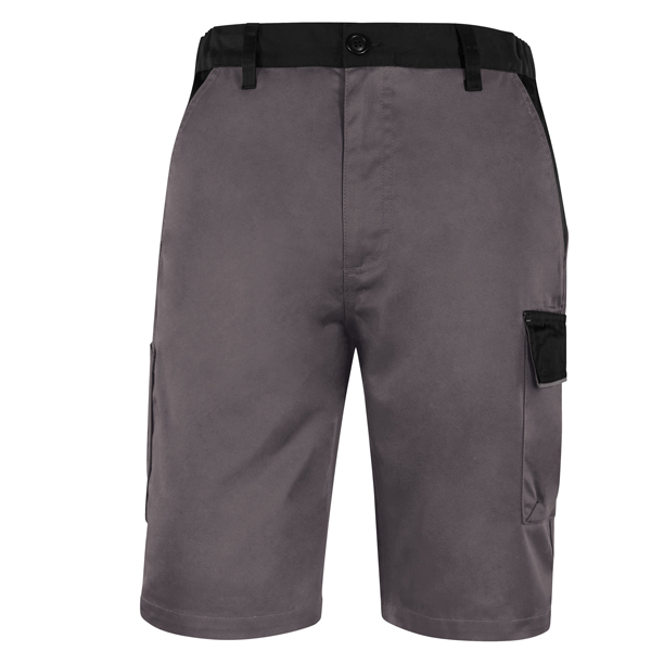  Bermuda da lavoro M1BE2 - taglia XL - twill/poliestere/cotone - grigio - Deltaplus 