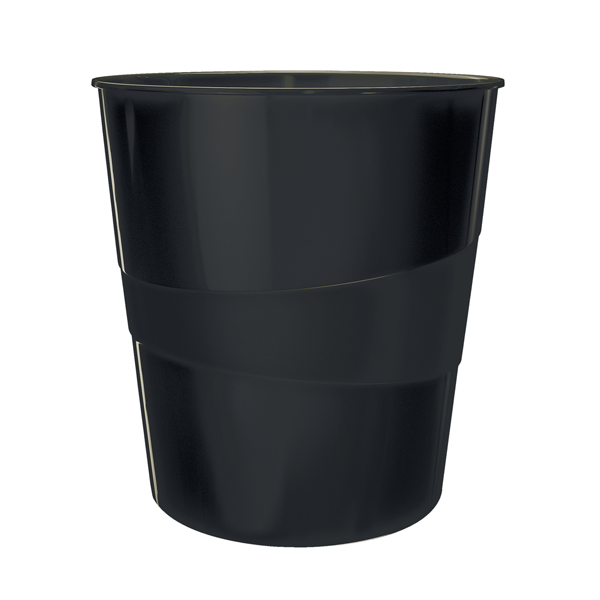  Cestino gettacarte Leitz Recycle - altezza 32,4 cm - diametro 29 cm - 15 L - nero - Leitz 