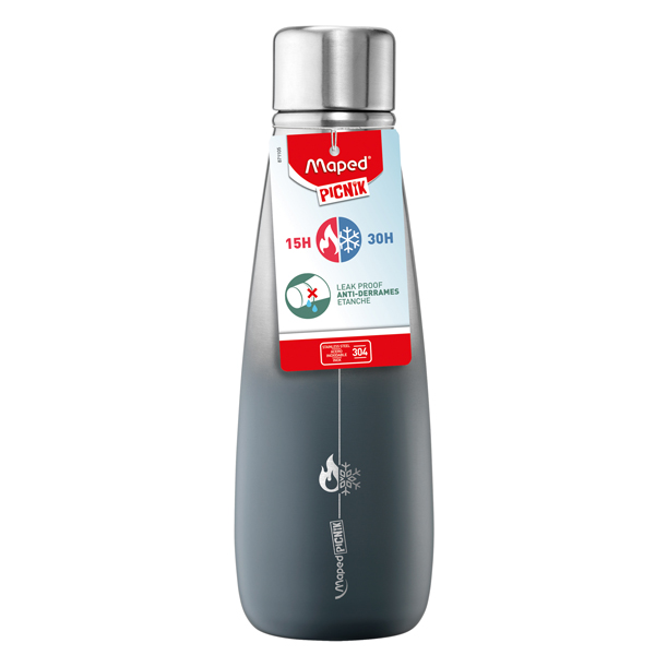  Borraccia Thermos Concept Adult - 500 ml - tritan - grigio - Maped 