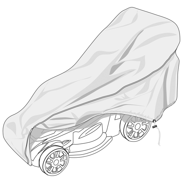  Telo di copertura Special - per rasaerba - 188 x 64 x 100 cm - PU - Verdemax 