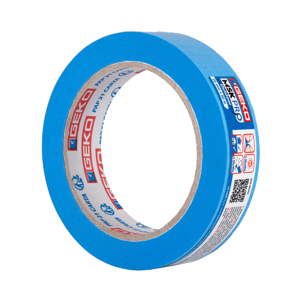  Nastro mascheratura PRO Outdoor - per esterni - 2,5 cm x 50 m - carta washi - blu - Geko - conf. 6 pezzi 