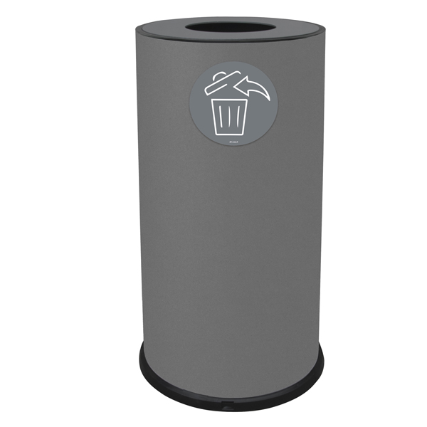  Contenitore per raccolta differenziata - 1 scomparto - 70 L - grigio - Stilcasa 