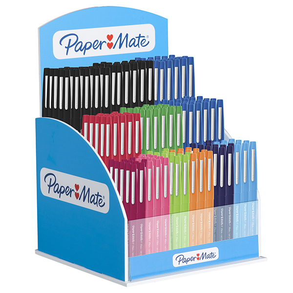  Pennarello Flair Nylon - punta feltro - 1,10mm - colori assortiti - Papermate - expo 168 pezzi 