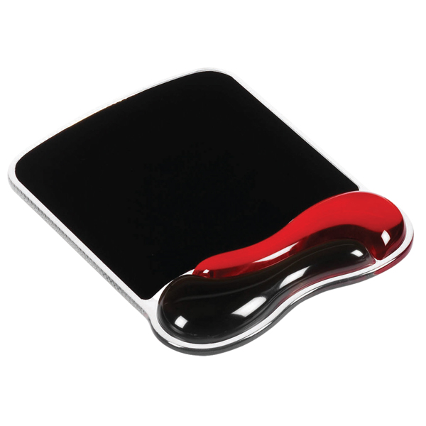  Tappetino Duo Gel - per mouse - rosso/fumo - Kensington 