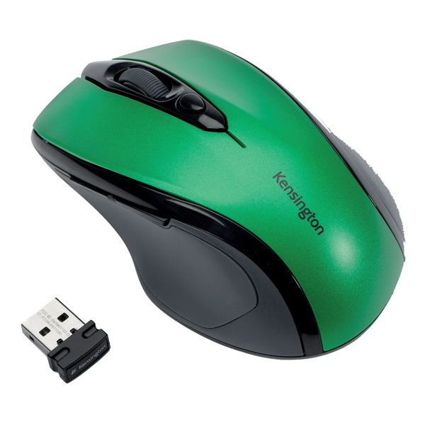  Mouse Pro Fit di medie dimensioni - wireless - verde smeraldo - Kensington 