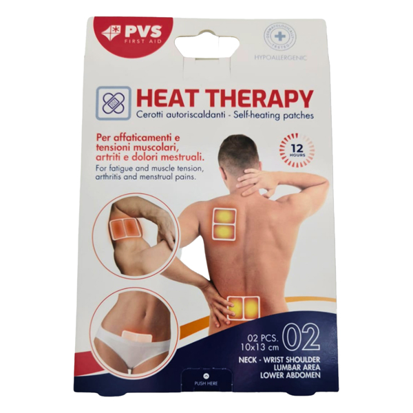  Cerotto riscaldante - 10 x 13 cm - PVS - conf. 2 pezzi 