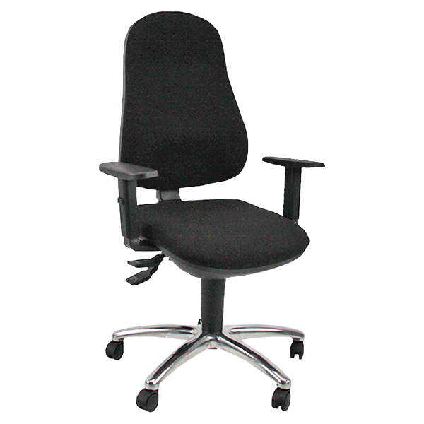  Seduta operativa Ariel AISYC - con braccioli regolabili - nero - Unisit 