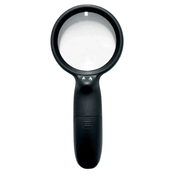 Lente di ingrandimento 1137 - diametro 7,5 cm - con led - nero - Lebez 