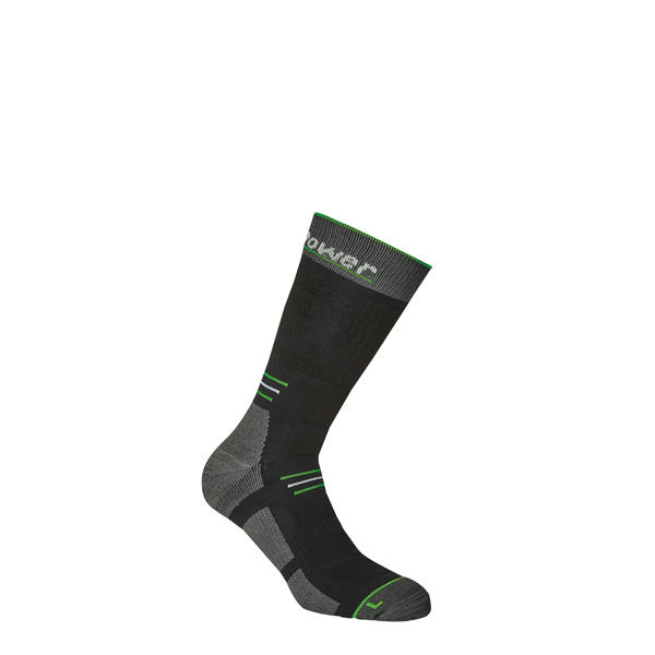  Calze corte tecniche Blow - taglia M (40-43) - nero/verde fluo - U-Power - conf. 2 paia 