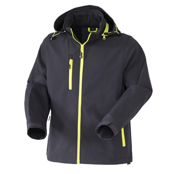  Giubbotto Softshell R Boost - taglia XXL - antracite/giallo fluo - Rossini 