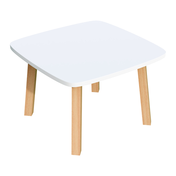  Tavolino attesa Woody - bianco - Paperflow 