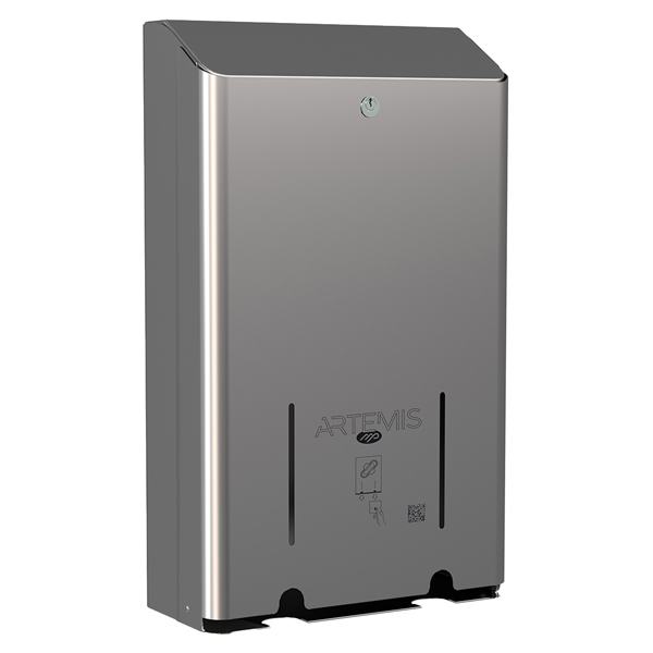  Dispenser assorbenti Artemis - 2 colonne - acciaio - inox lucido - Mar Plast 