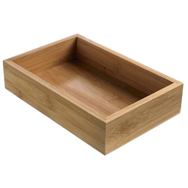  Contenitore buffet - 15,3 x 22,9 x 5 cm - bamboo - naturale - Leone 