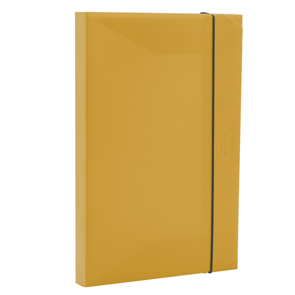  Cartellina 3 lembi HOLOS - PP - 25 x 35cm - giallo sabbia - Fellowes 