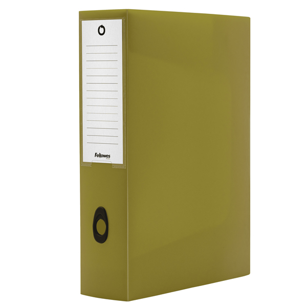  Scatola progetto Plus HOLOS - 25 x 35 cm - dorso 8 cm - verde - Fellowes 